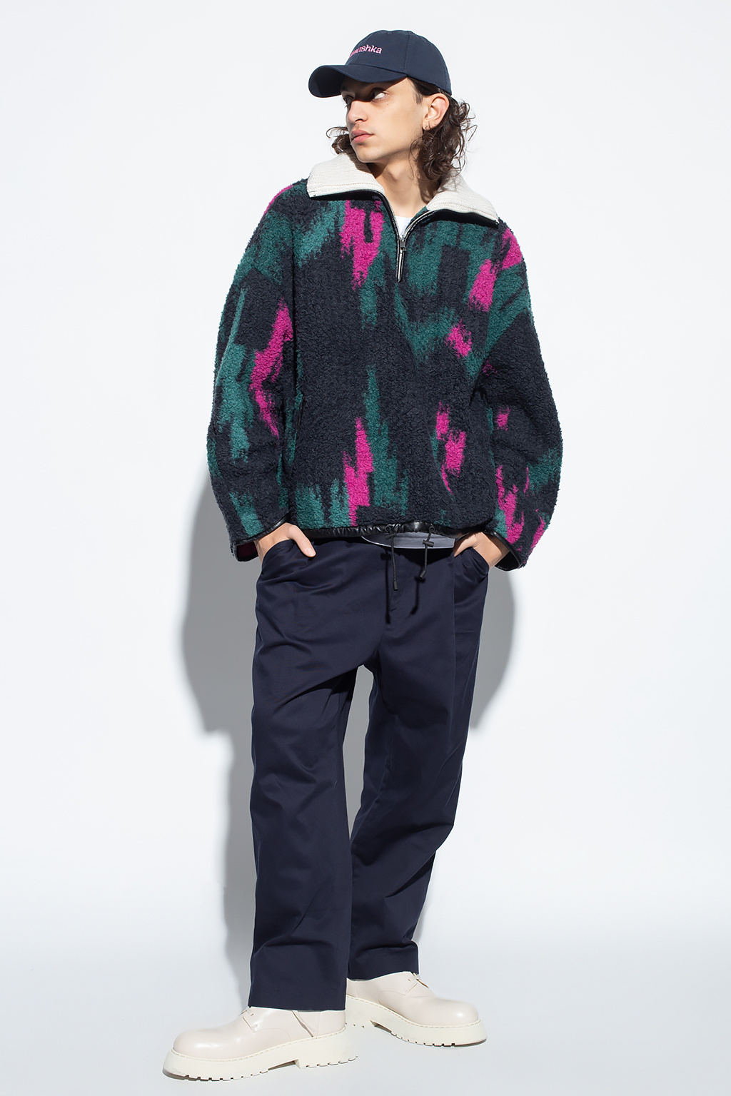 Marlon' sweatshirt with zipped collar Isabel Marant - tie
